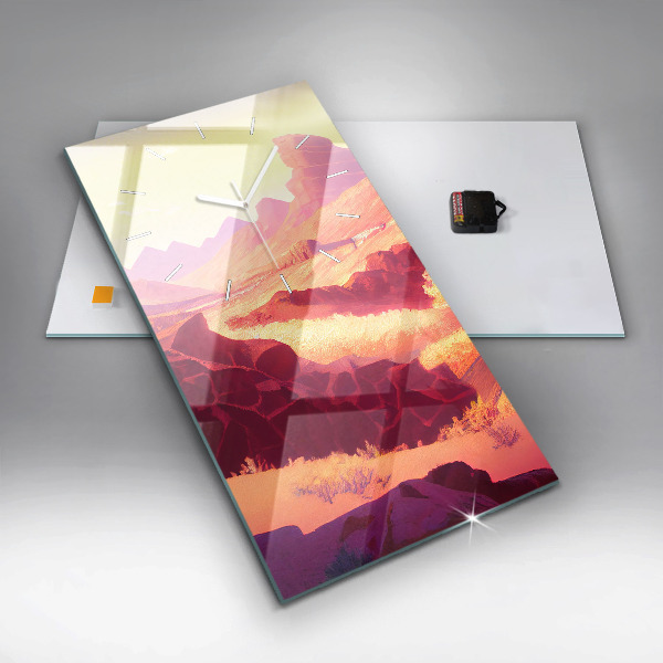 Horloge murale verticale 'Désert de l''Arizona'