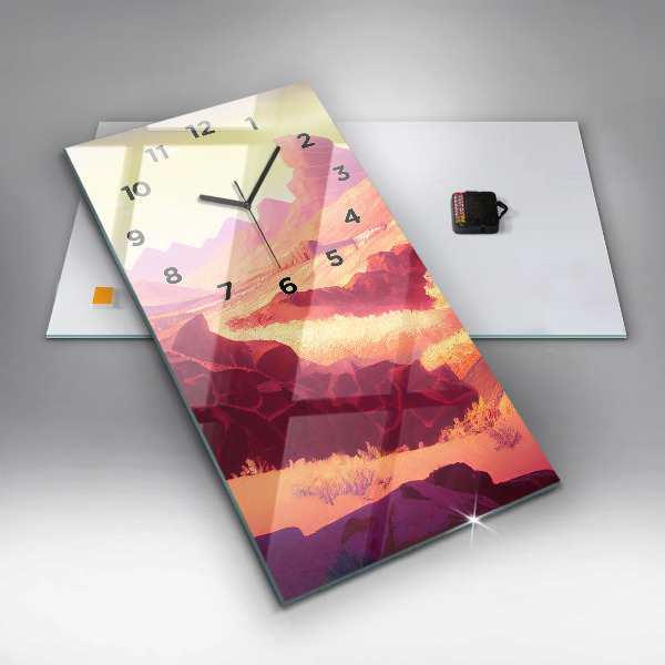 Horloge murale verticale 'Désert de l''Arizona'
