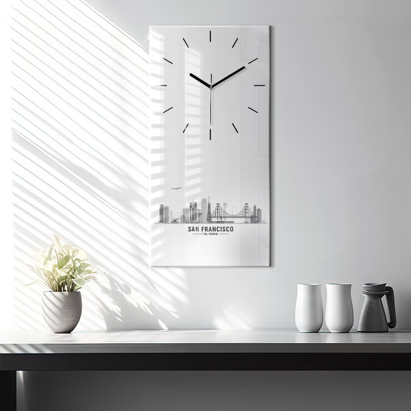 Horloge rectangulaire verticale Horizon de San Francisco