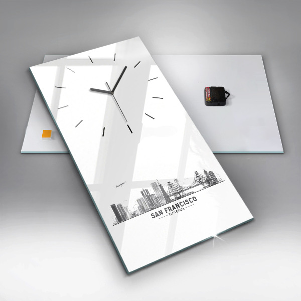 Horloge rectangulaire verticale Horizon de San Francisco