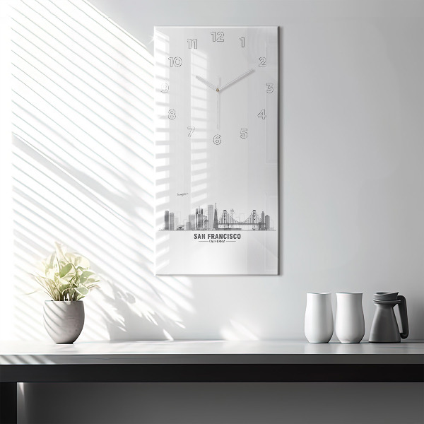 Horloge rectangulaire verticale Horizon de San Francisco