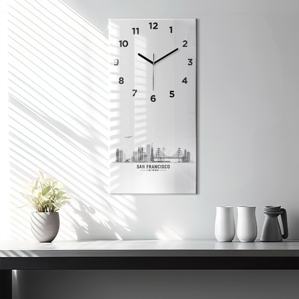 Horloge rectangulaire verticale Horizon de San Francisco