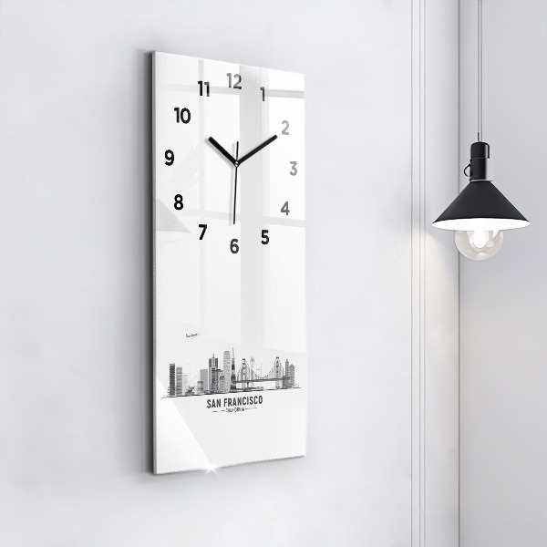 Horloge rectangulaire verticale Horizon de San Francisco