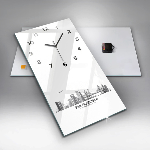 Horloge rectangulaire verticale Horizon de San Francisco