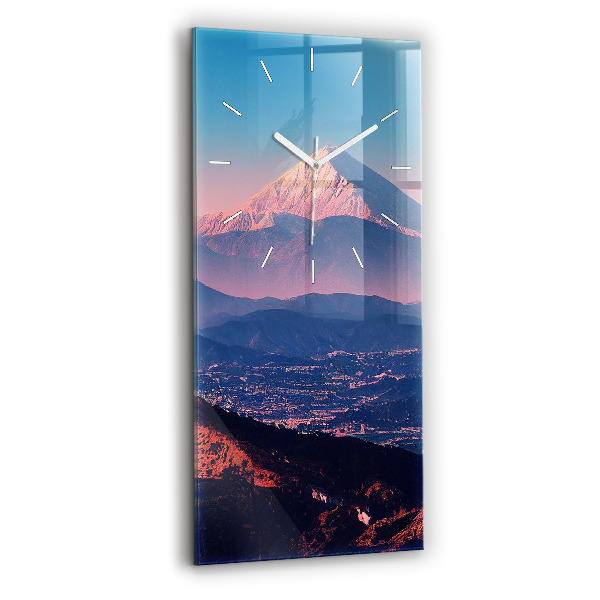 Horloge murale verticale Montagnes à San Antonio, États-Unis