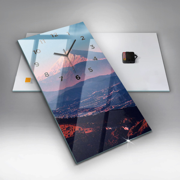 Horloge murale verticale Montagnes à San Antonio, États-Unis