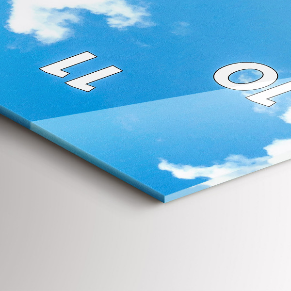 Horloge rectangulaire verticale Paysage rocheux