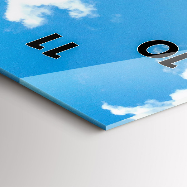 Horloge rectangulaire verticale Paysage rocheux