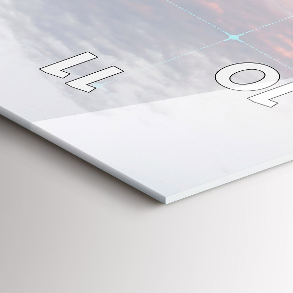 Horloge murale verticale Gratte-ciels à Philadelphie