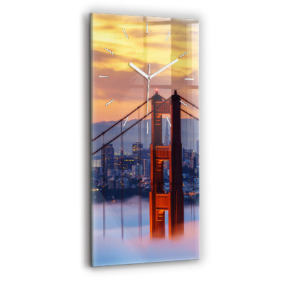 Horloge rectangulaire verticale Pont de San Francisco