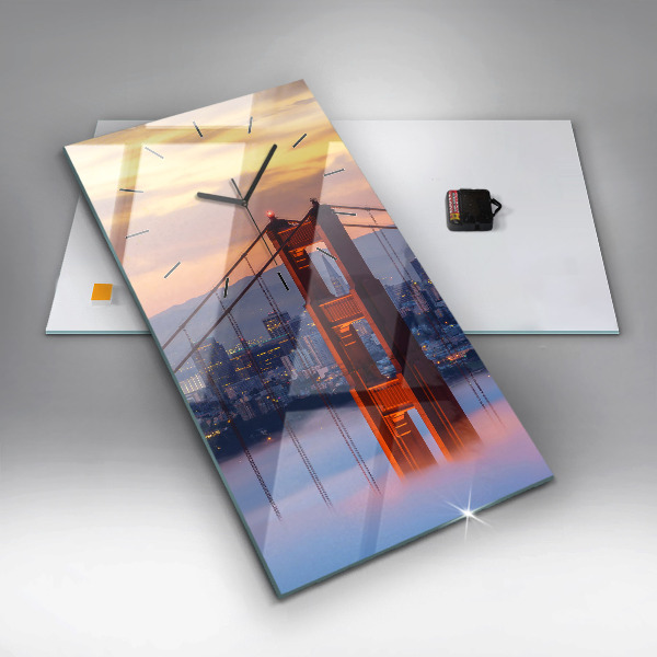 Horloge rectangulaire verticale Pont de San Francisco