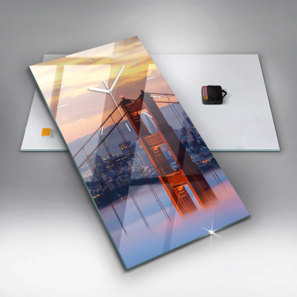 Horloge rectangulaire verticale Pont de San Francisco