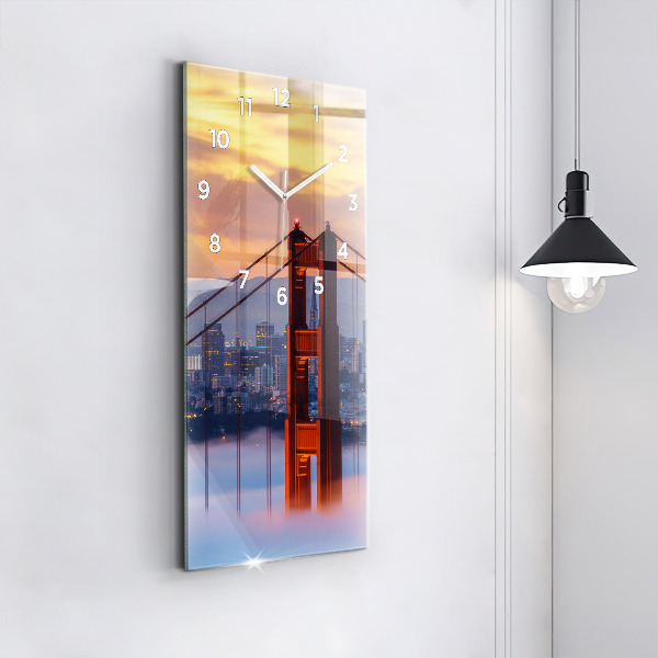 Horloge rectangulaire verticale Pont de San Francisco