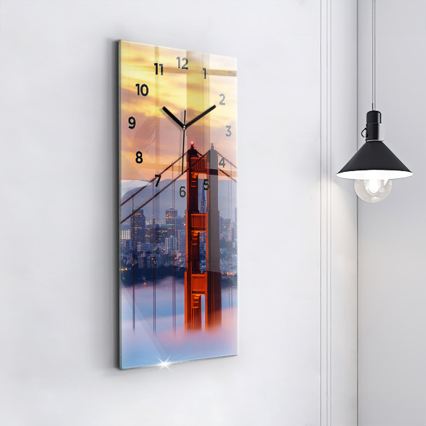Horloge rectangulaire verticale Pont de San Francisco