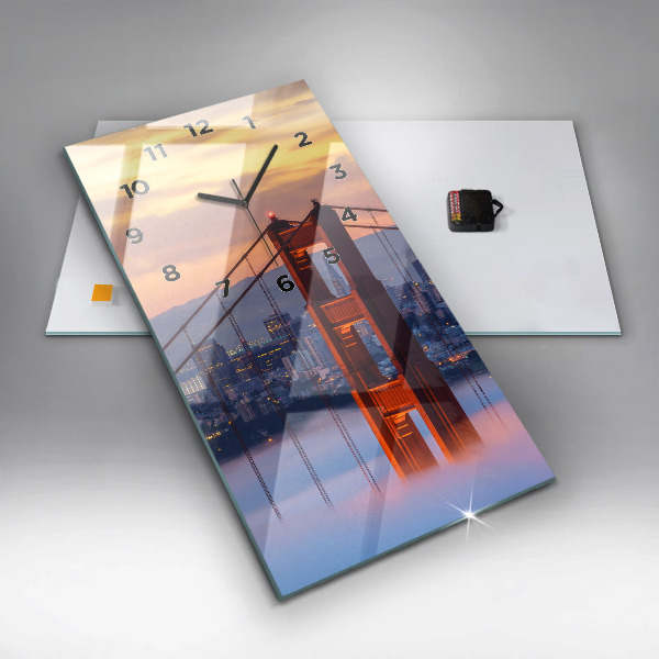 Horloge rectangulaire verticale Pont de San Francisco