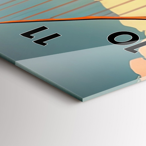 Horloge murale verticale Pont de San Francisco