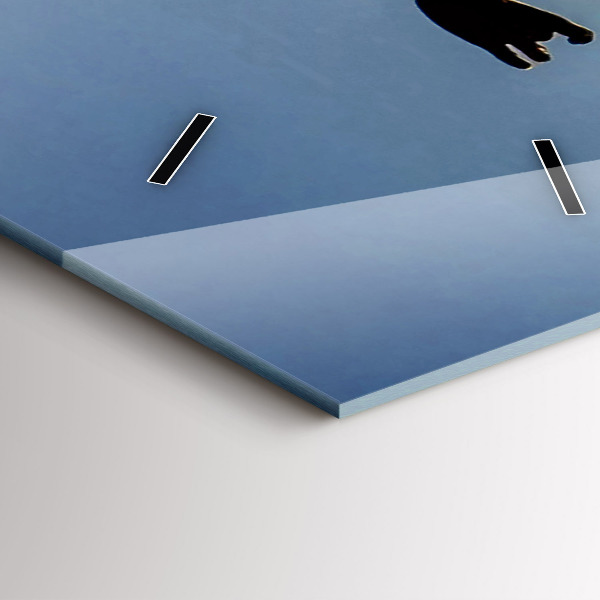 Horloge rectangulaire verticale Danse espagnole en mer