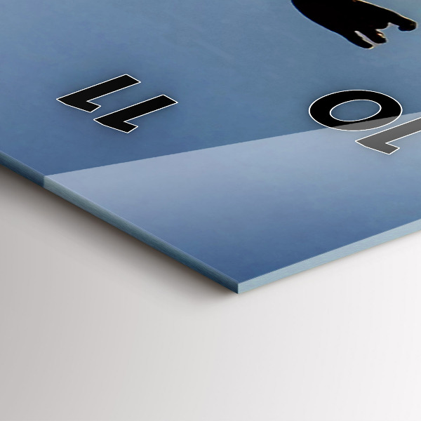 Horloge rectangulaire verticale Danse espagnole en mer