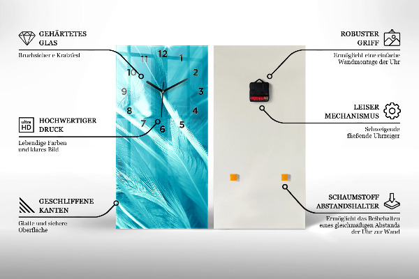 Horloge rectangulaire verticale Danse espagnole en mer