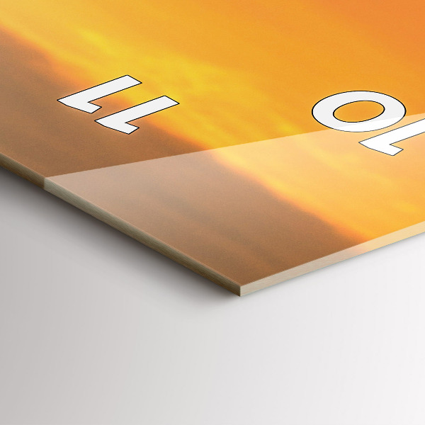 Horloge rectangulaire verticale Prairie de lavande France