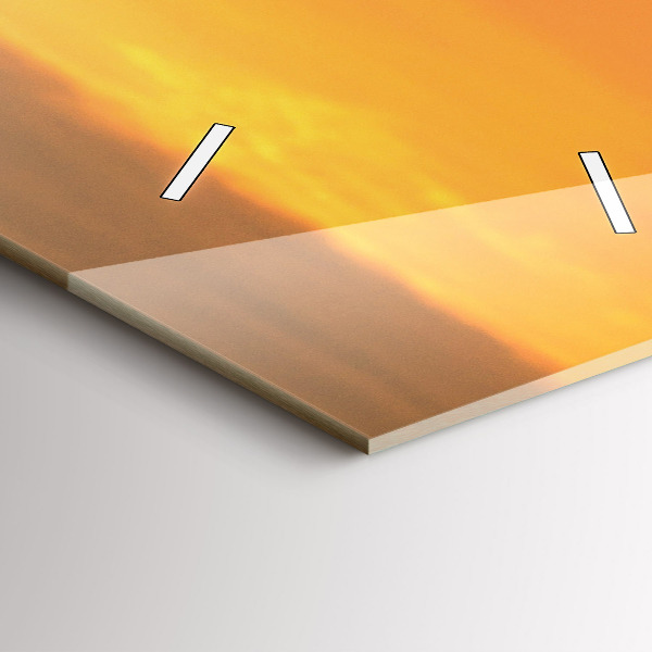 Horloge rectangulaire verticale Prairie de lavande France