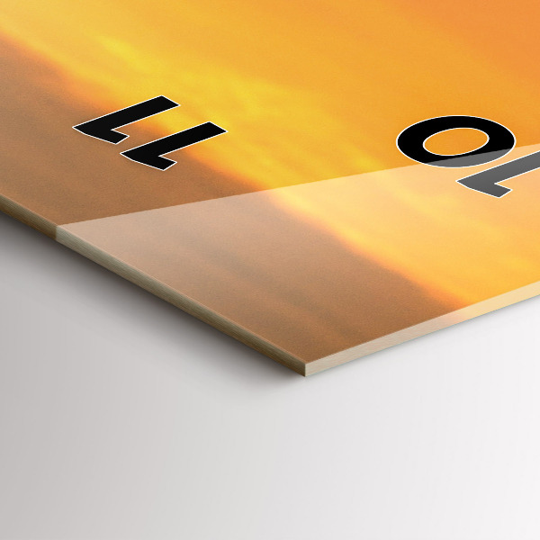 Horloge rectangulaire verticale Prairie de lavande France