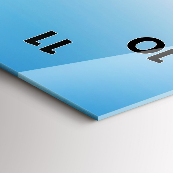 Horloge murale verticale Glacier du Mont Blanc à Chamonix