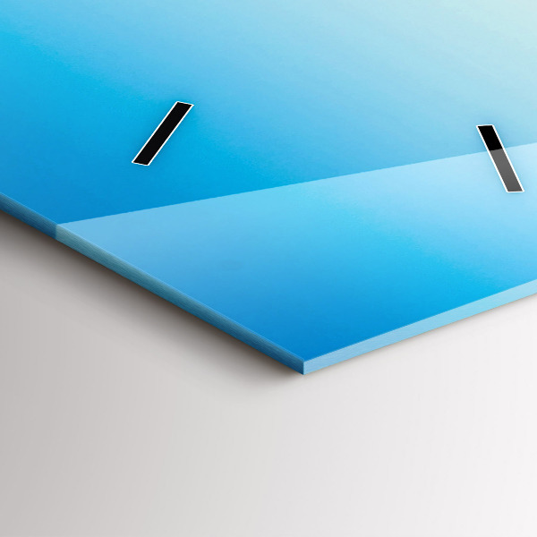 Horloge rectangulaire verticale Skieur dans les Alpes