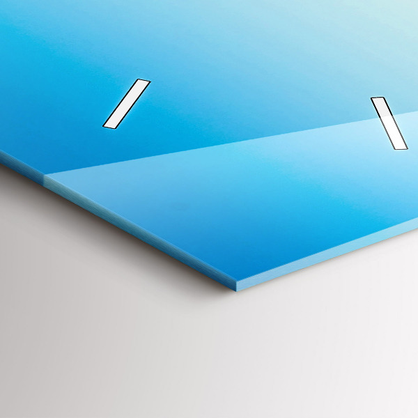 Horloge rectangulaire verticale Skieur dans les Alpes