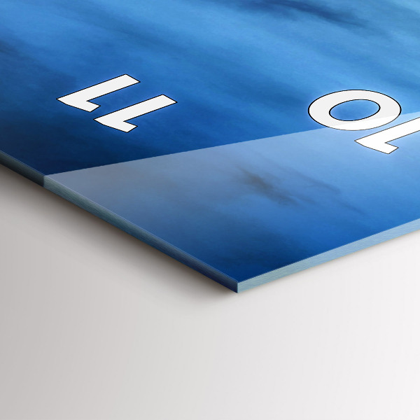 Horloge rectangulaire verticale Temple à Bangkok en Thaïlande