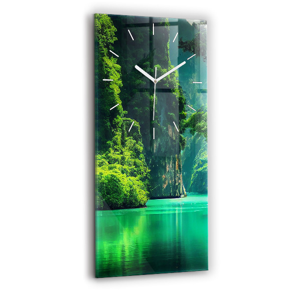 Horloge murale verticale Le paysage naturel de la Thaïlande