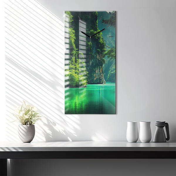 Horloge murale verticale Le paysage naturel de la Thaïlande