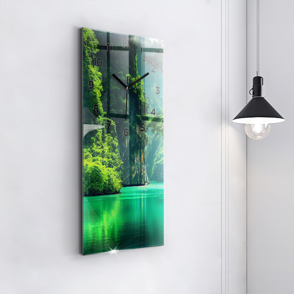 Horloge murale verticale Le paysage naturel de la Thaïlande
