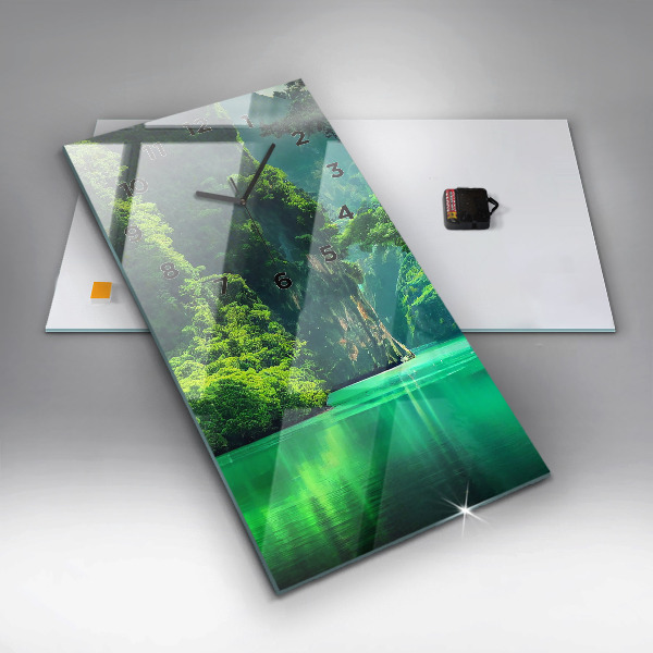 Horloge murale verticale Le paysage naturel de la Thaïlande