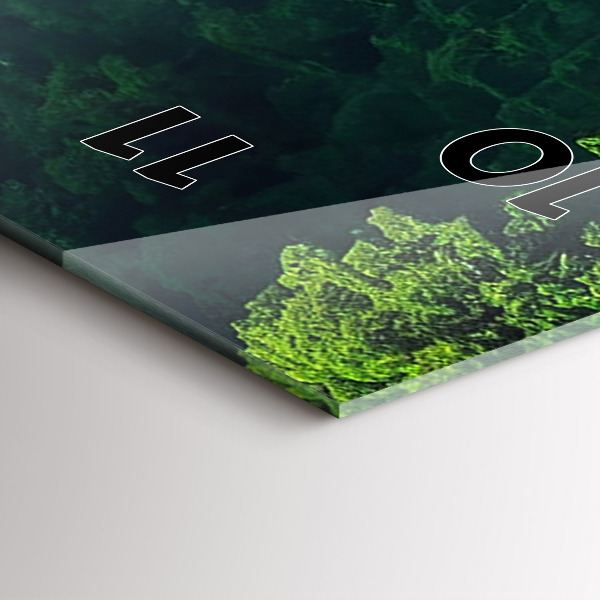 Horloge murale verticale Le paysage naturel de la Thaïlande