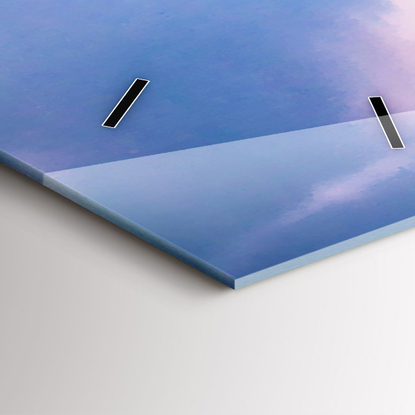 Horloge rectangulaire verticale 'Geyser sur l''île d''Islande'