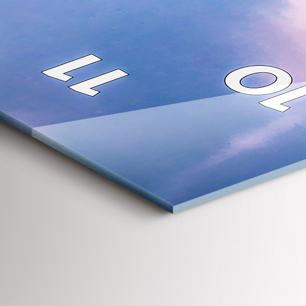 Horloge rectangulaire verticale 'Geyser sur l''île d''Islande'