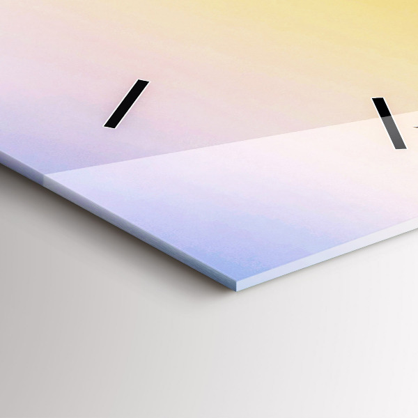 Horloge rectangulaire verticale Iceberg et lever de soleil