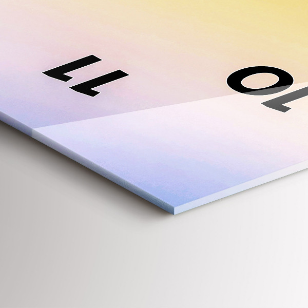 Horloge rectangulaire verticale Iceberg et lever de soleil