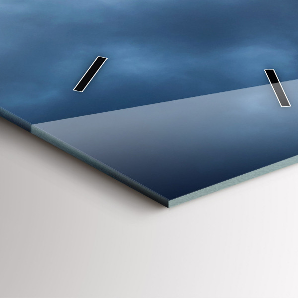 Horloge rectangulaire verticale Paysage avec une cascade