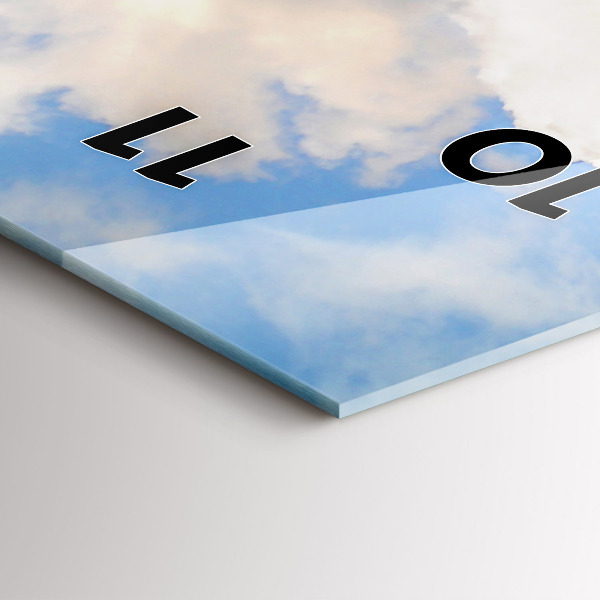 Horloge rectangulaire verticale Côte océanique