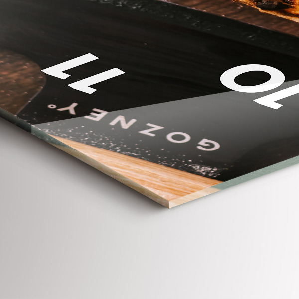 Horloge murale verticale pizza italienne