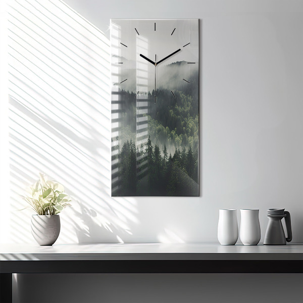 Horloge murale verticale Paysage forestier