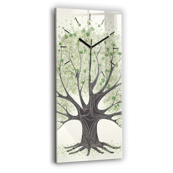 Horloge murale verticale Nature des grands arbres