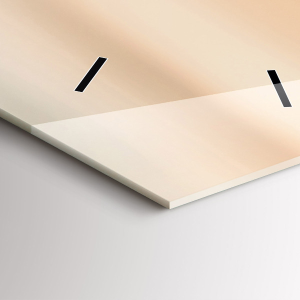 Horloge murale verticale Lever de soleil sur le terrain