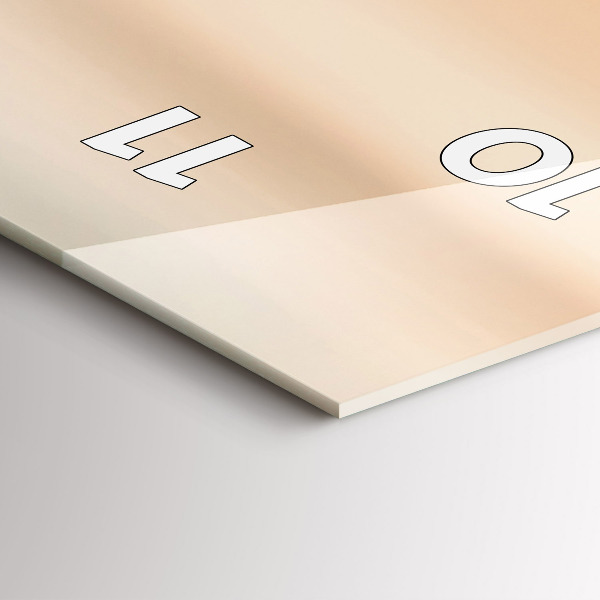 Horloge murale verticale Lever de soleil sur le terrain