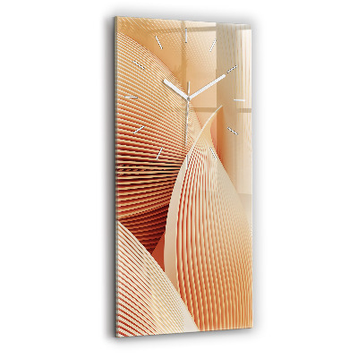 Horloge murale verticale Motif de vague abstrait