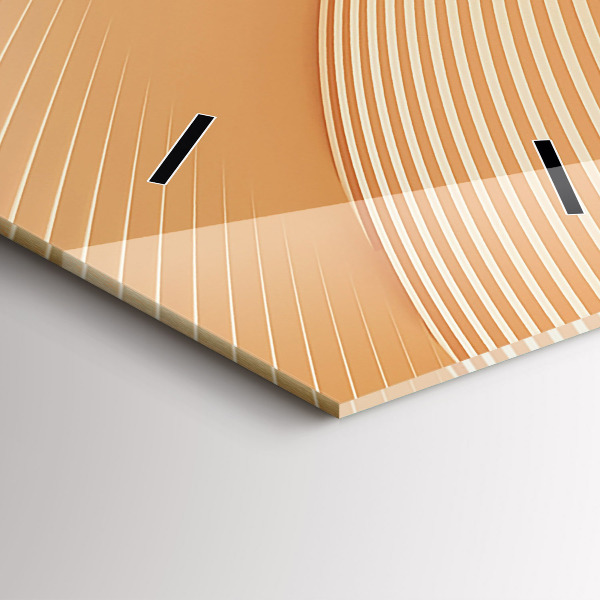 Horloge murale verticale Motif de vague abstrait