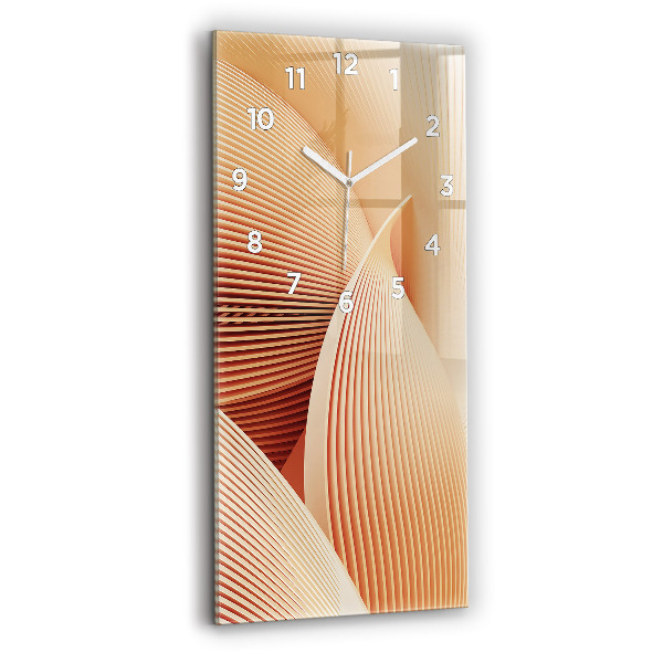 Horloge murale verticale Motif de vague abstrait