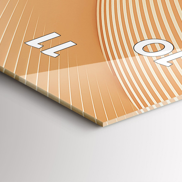 Horloge murale verticale Motif de vague abstrait